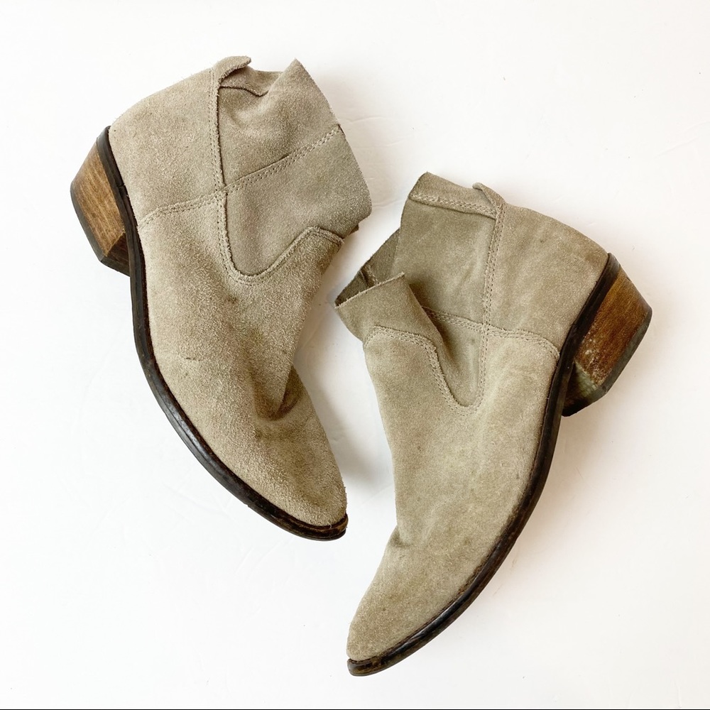 DV Dolce Vita | Taupe Suede Slouch Booties